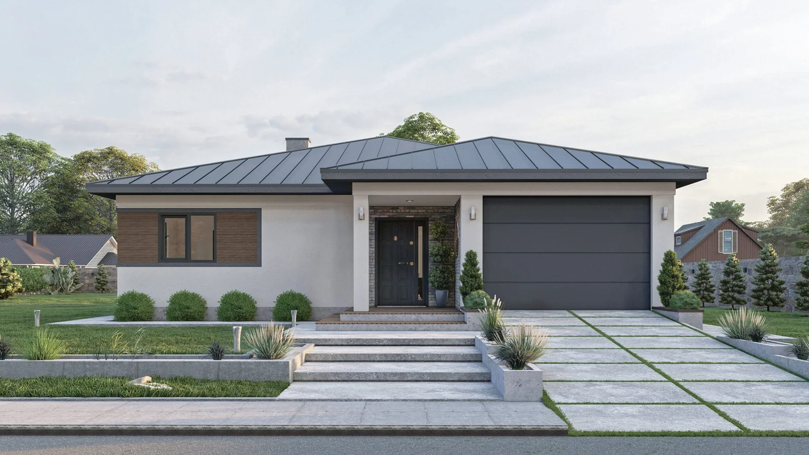 Tek Katlı Çelik Villa – 184 m2