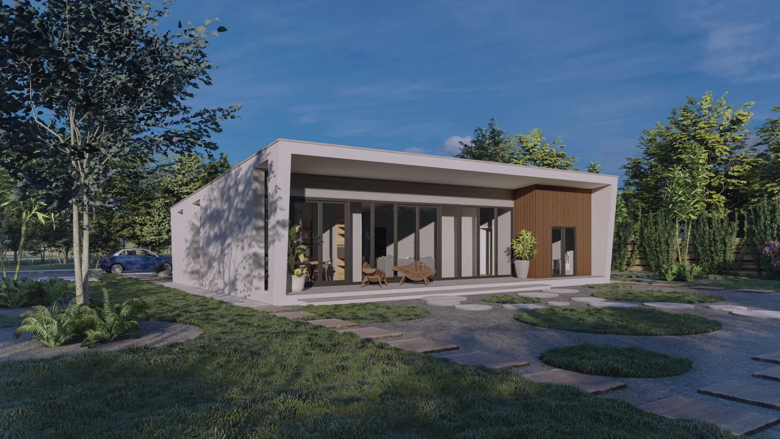 Tek Katlı Çelik Villa – 130 m2