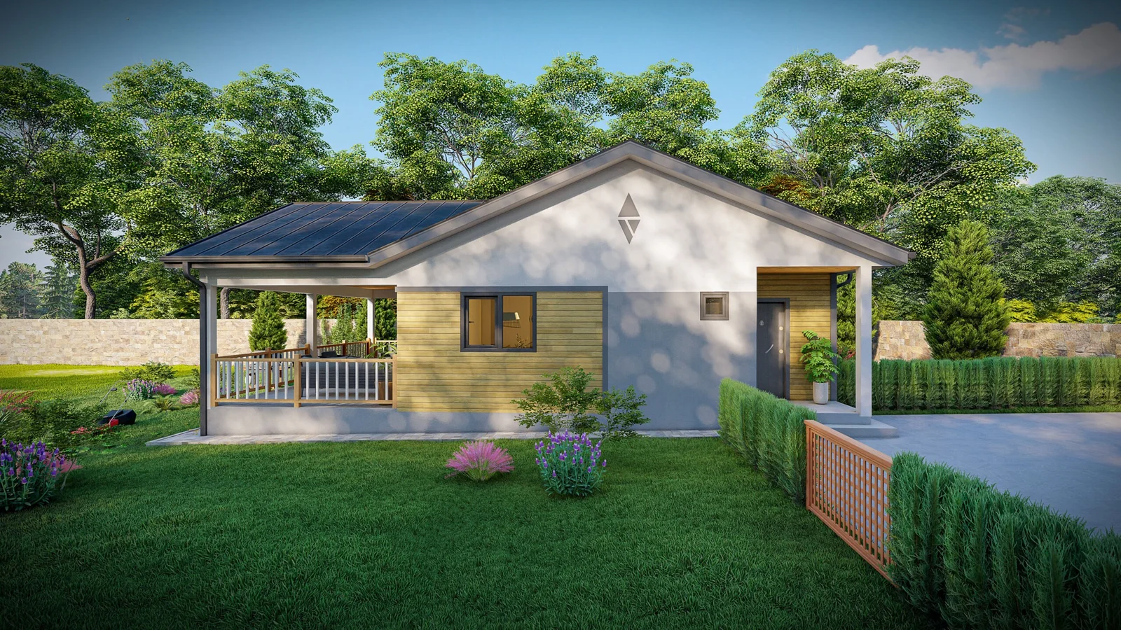 Tek Katlı Çelik Villa – 130m² (3+1)