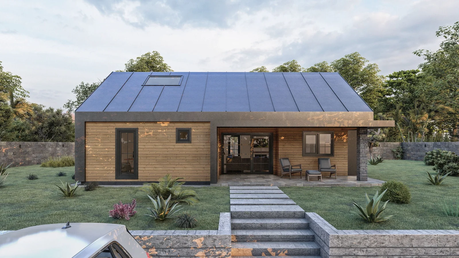 Çatı Katlı (Loft) Çelik Villa – 105 m2