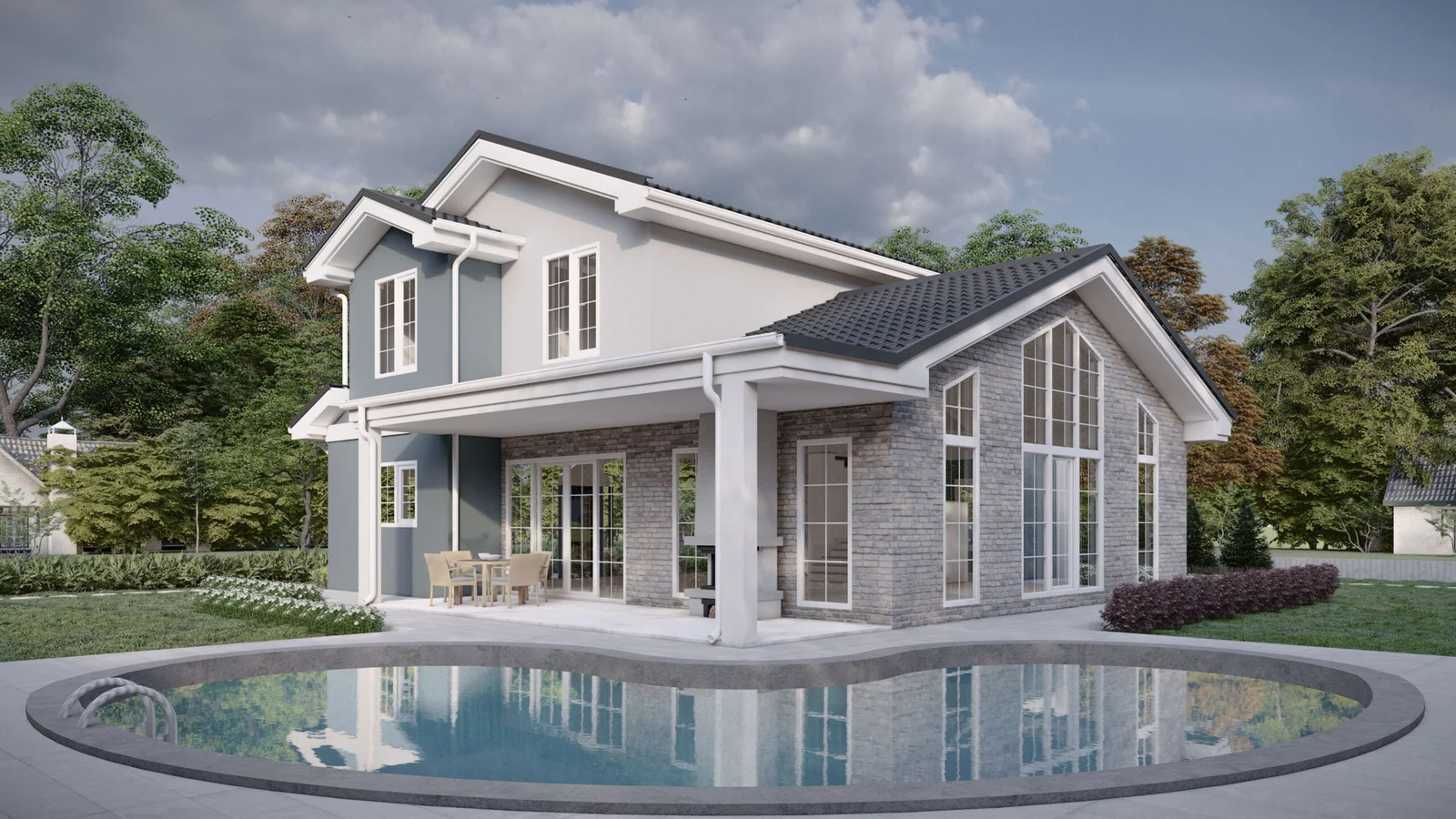 Çift Katlı Çelik Villa – 213 m2