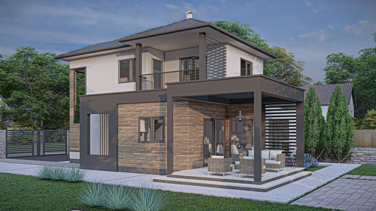 Çift Katlı Çelik Villa – 153 m2
