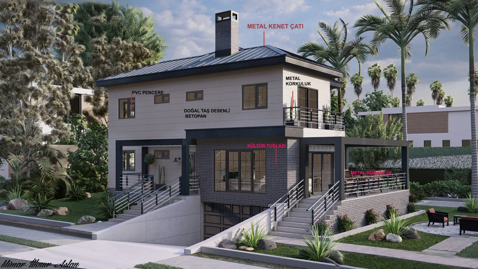 Çok Katlı Çelik Villa – 317 m2