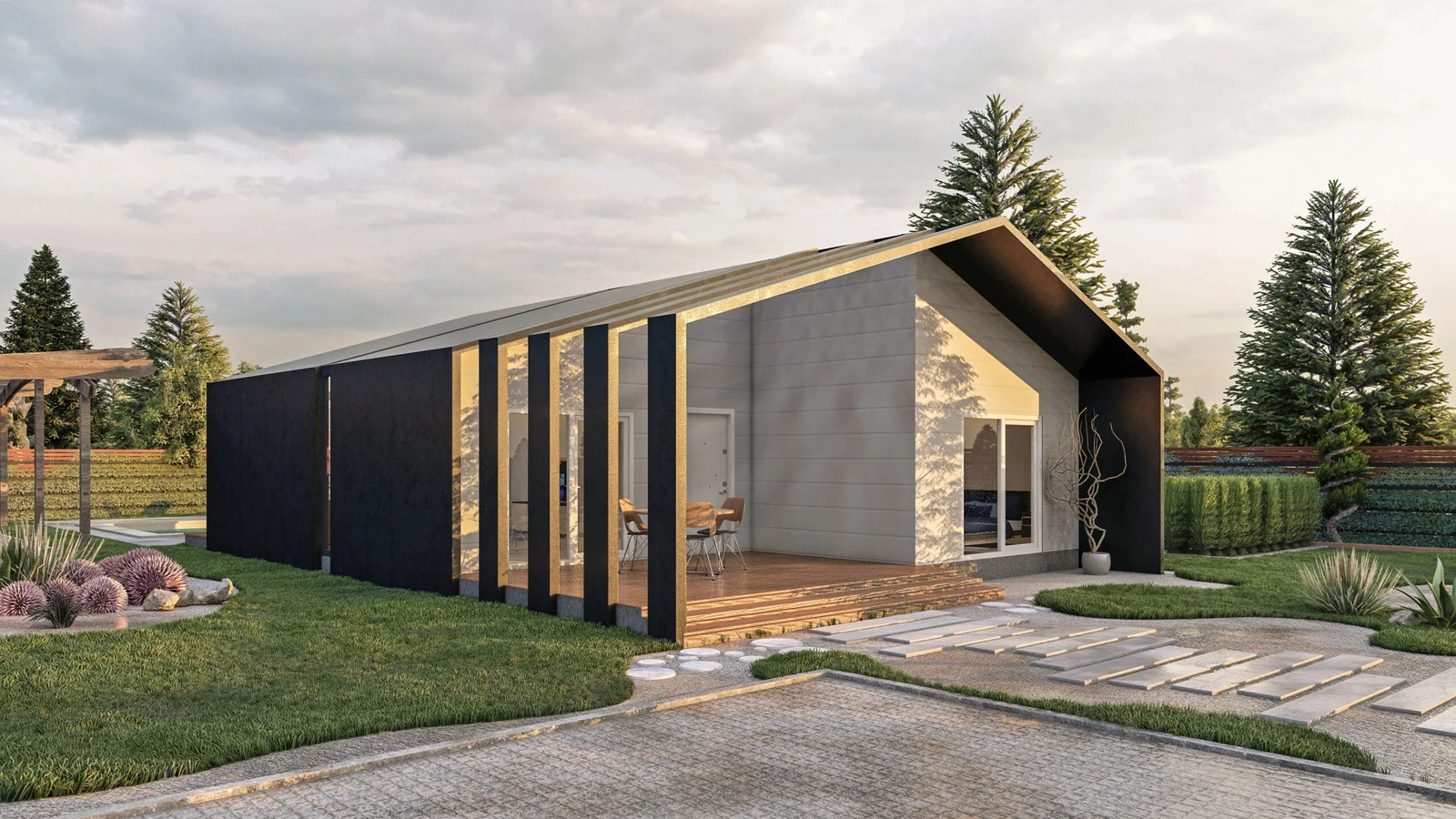 Tek Katlı Çelik Villa – 120 m2