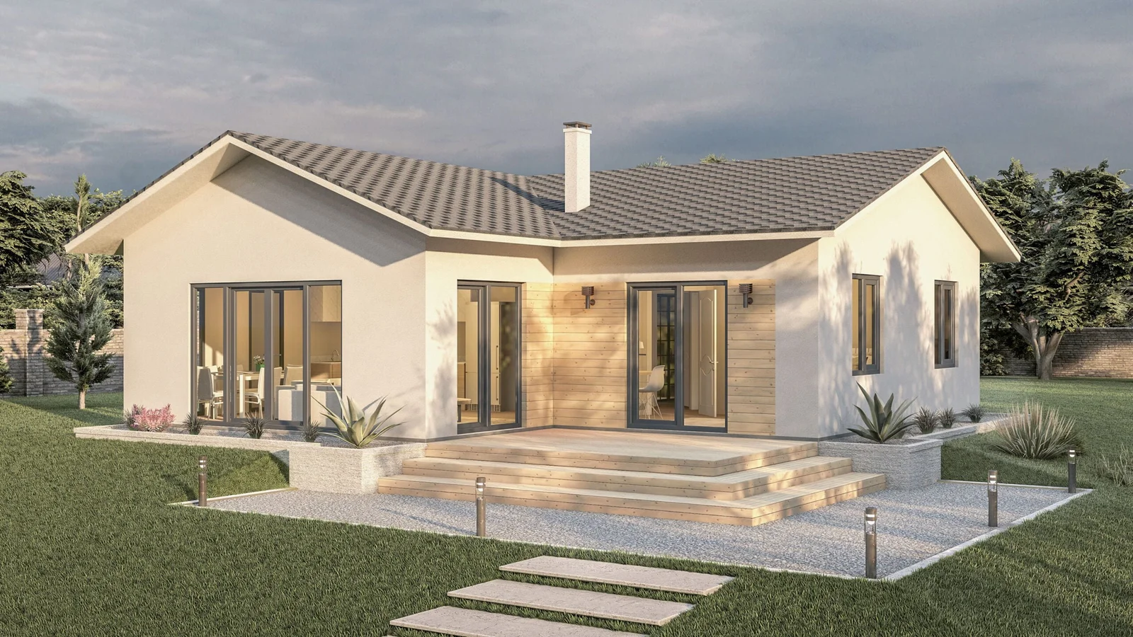 Tek Katlı Çelik Villa – 97 m2