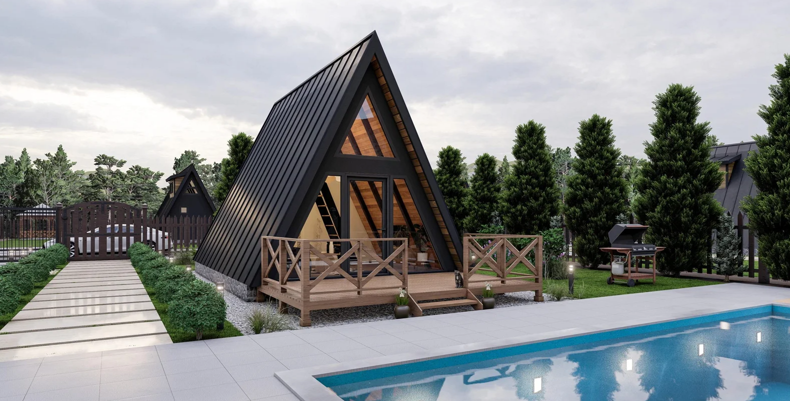 Çatı Katlı (Loft) Çelik Villa - 35m² (1+1)