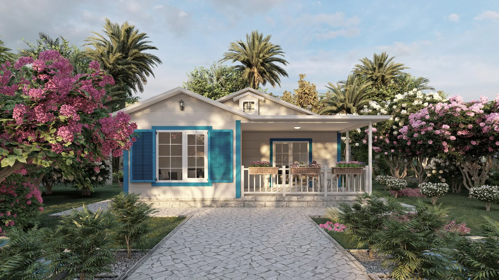 Tek Katlı Çelik Villa – 72 m2